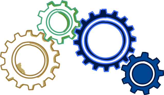 Free team job machine vector