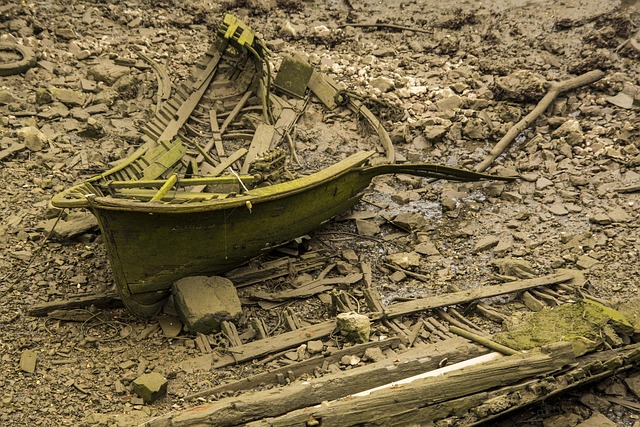 Wrack, Ódź, Meer, Schiff, Der Küste