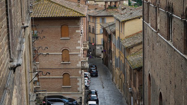 Siena, Italia, Stradă, Alee, Mașină