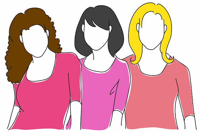 Free womens day women silhouette illustration