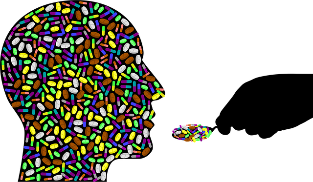 Free medication addiction pills vector