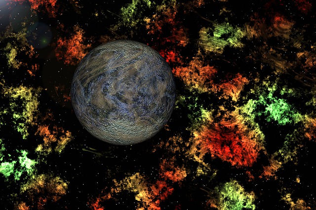 Free planet space science fiction illustration