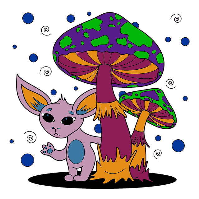 Download free HD stock image of Mushroom Colorful Free mushroom colorful summer illustration