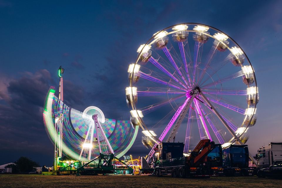 Amusement Park Ferris Wheel Free Photo On Pixabay