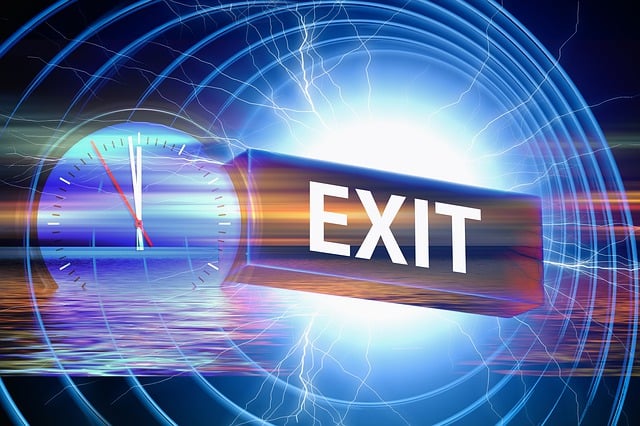 Free light box sign exit illustration