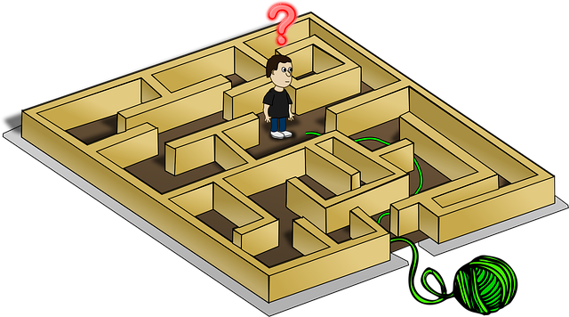 Free labyrinth confusion confused vector
