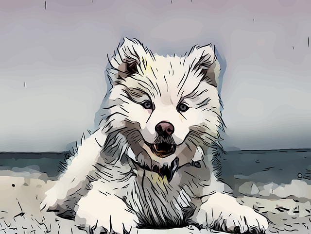 Free cute puppy dog vector