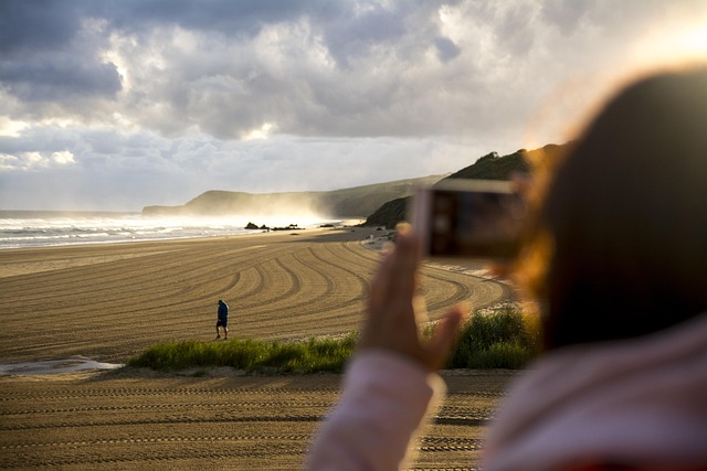 Sunrise, Strand, Wolken, Meer, Ocean