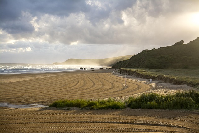 Sunrise, Strand, Wolken, Natur, Meer