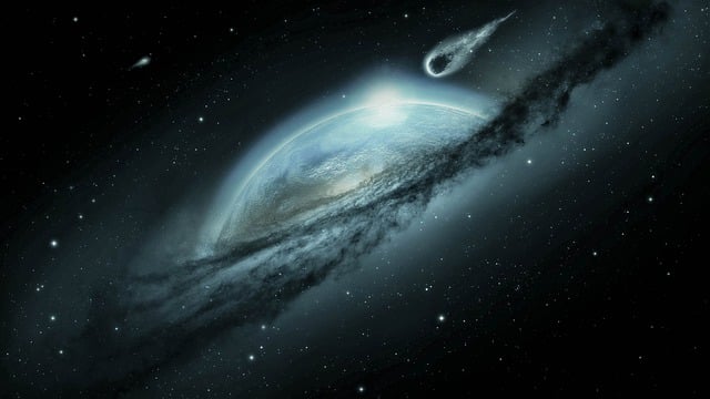 Free space fantasy earth illustration