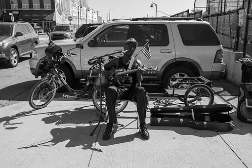 Muziek, Straat, Detroit, Musicus, Mensen