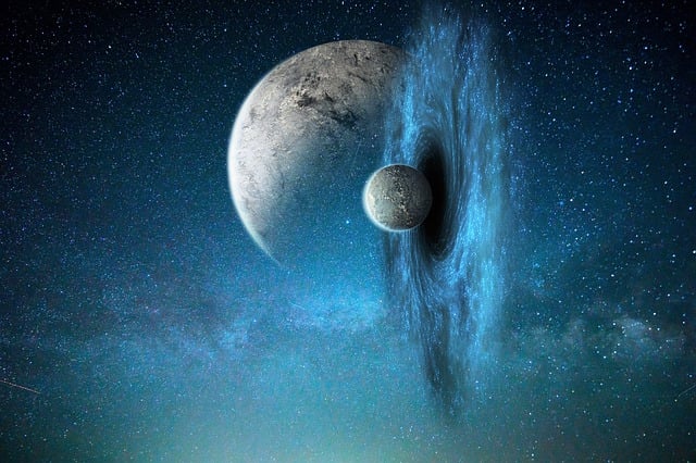 Free fantasy galaxy wormhole illustration