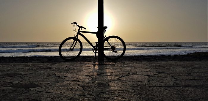 Free Bicycle Sunset photo and picture