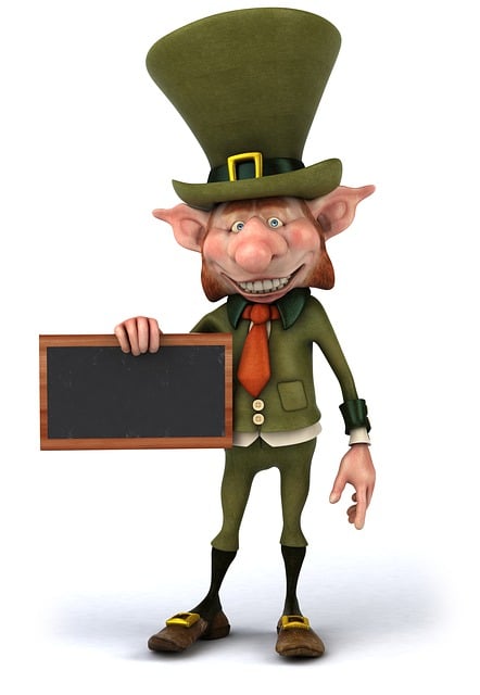Free irish leprechaun green illustration