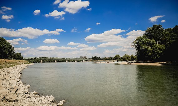 Danube, Rivier, Riverside, Zomer, Water