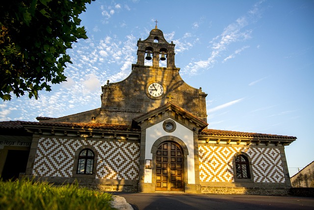 Kirche, Sonnenuntergang, Spanien
