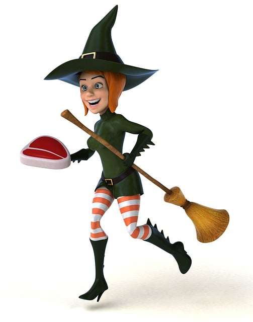 Free witch fantasy gothic illustration