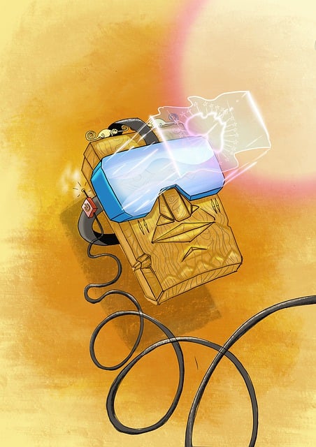 Free mask virtual reality imagination illustration