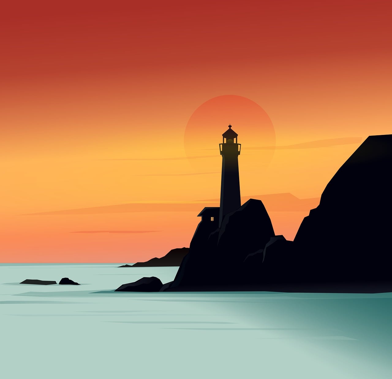 Download Lighthouse, Sea, Ocean. Royalty-Free Stock Illustration Image ...