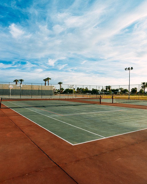 Tennisplatz, Himmel, Tennis, Sport