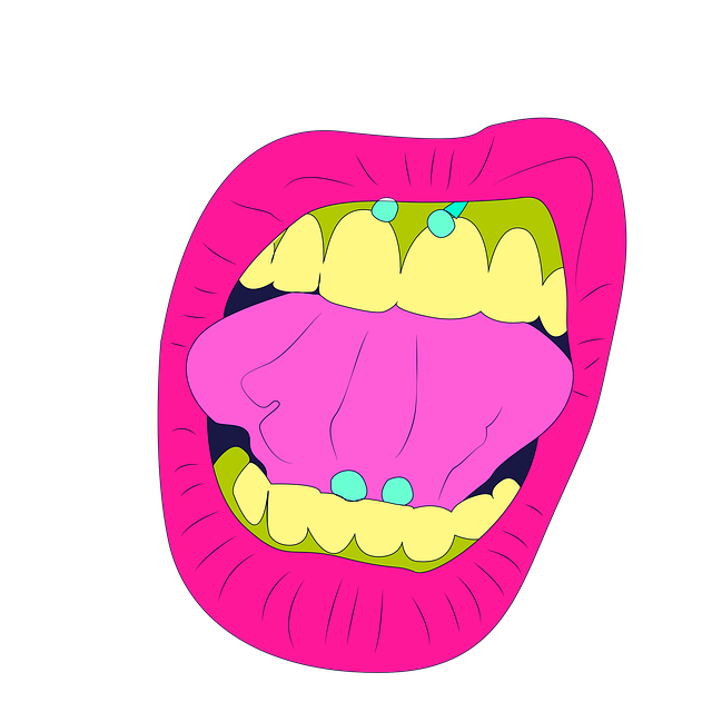 Download free HD stock image of Piercing Tongue Free piercing tongue girl illustration