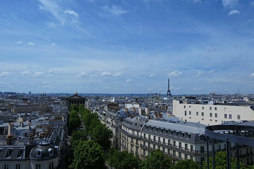 Dach, Paris, Eiffelturm, Stadt