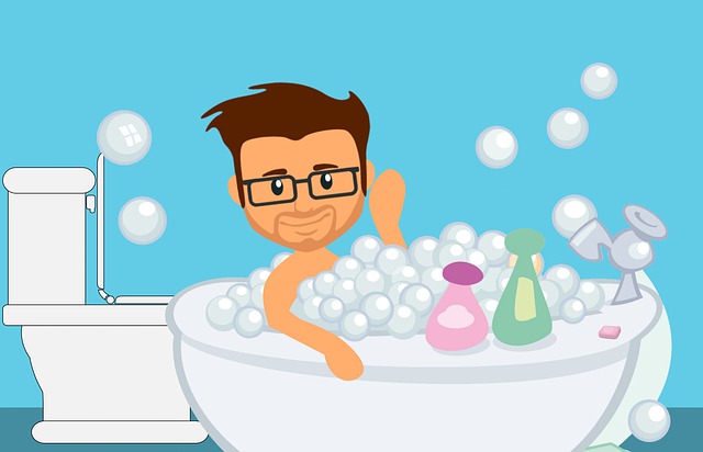 Free shower bath bathroom illustration