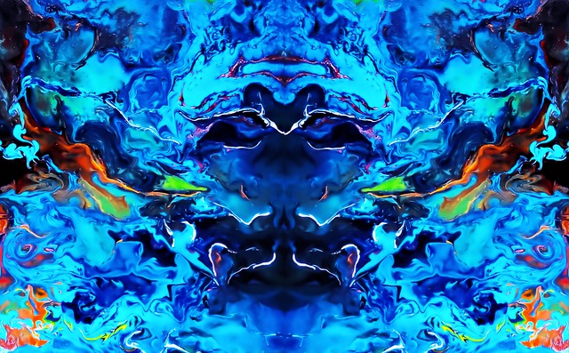 Free abstraction fractals mirror illustration