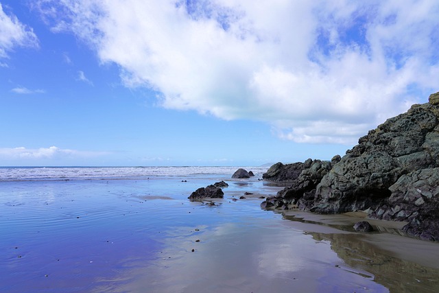 Blue sky, nature, beach and california — photo by joekanyou