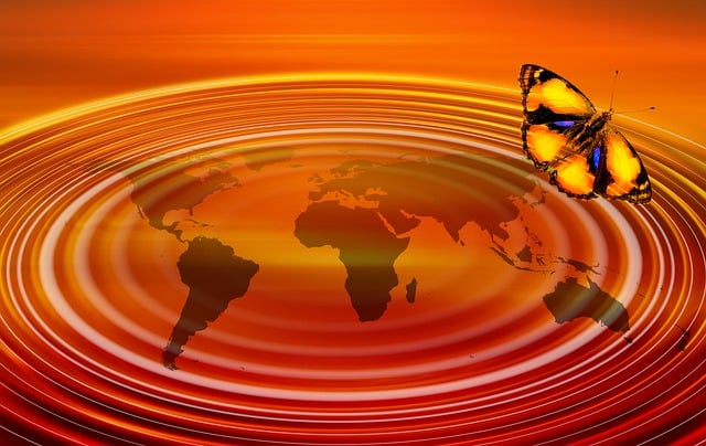 Free butterfly effect waves consequences illustration