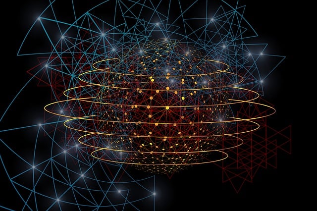 Free network abstract connection illustration