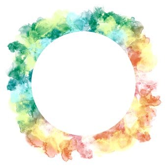 Aquarell, Sommer, Negative Raum, Kugel
