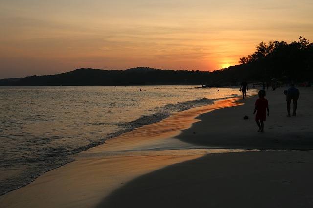 Oceaan, Zee, Stemming, Zonsondergang