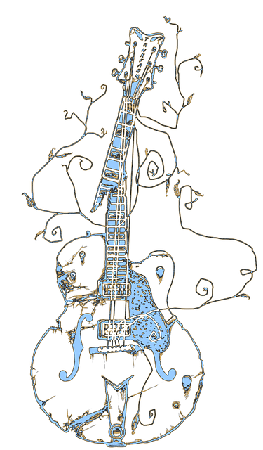 Violão, Instrumento, Azul, Música