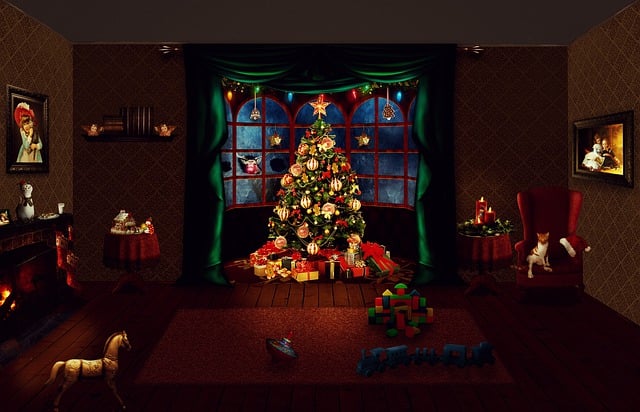 Free christmas christmas tree gifts illustration