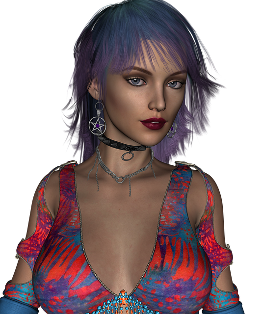 Free Woman Portrait illustration and picture