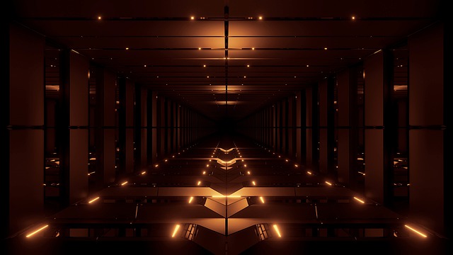 Free tunnel wallpaper background illustration