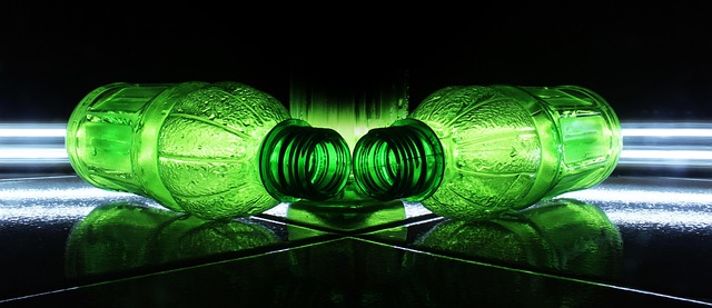 Garrafa, Pintura Leve, Verde, Par