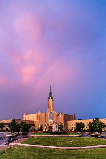 Free Church Rainbow photo and picture