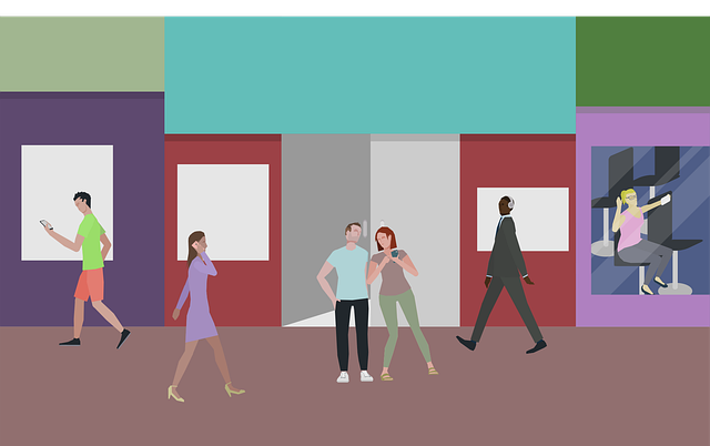 Free walking next to people walking how people walk vector