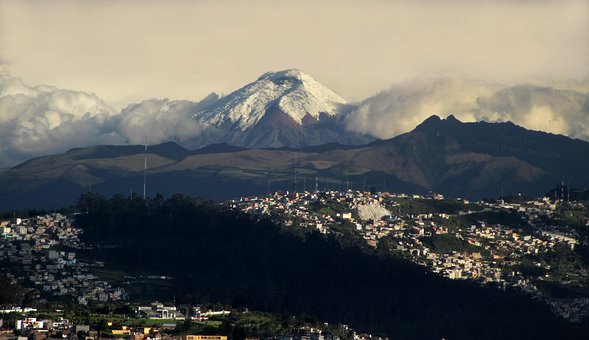 Cidade, Montanha, Natureza, Vulcão
