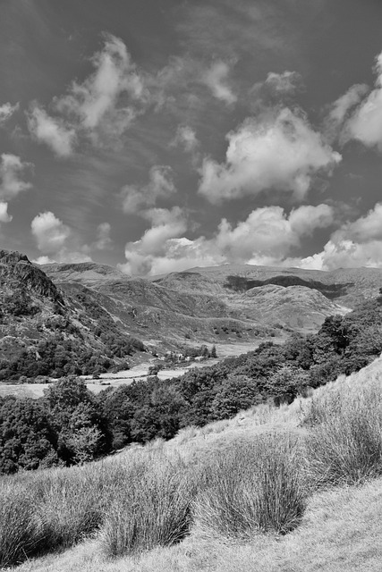 Free Black White Snowdonia photo and picture