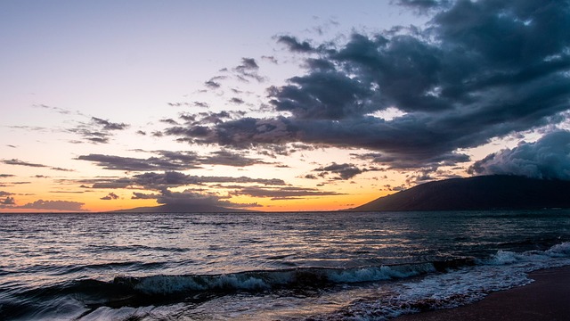 maui, hawaii, beach, landscape, nature, island, tropical, ocean, sunset, sky, sand, water, vacation, travel, blue sky, summer, colorful, sea, blue, paradise, hawaiian