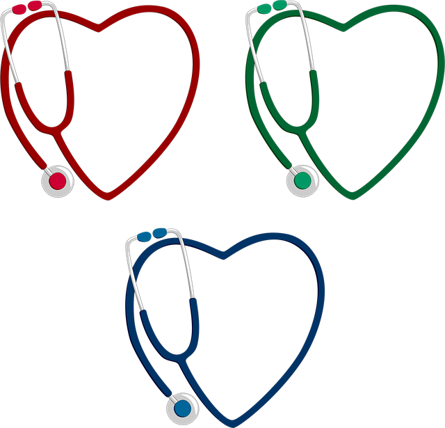 Free stethoscope the medicine a heart illustration