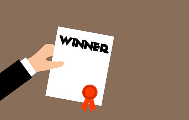 Free winner certificate diploma illustration