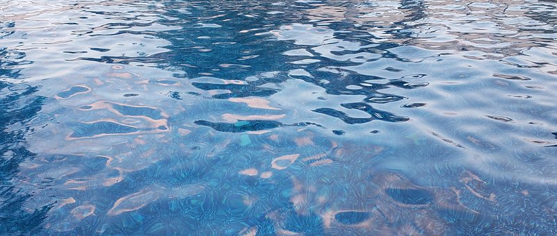 Schwimmbad, Wasser, Blau, Rosa, Sommer
