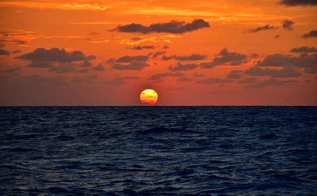 Free Sunset Sea photo and picture