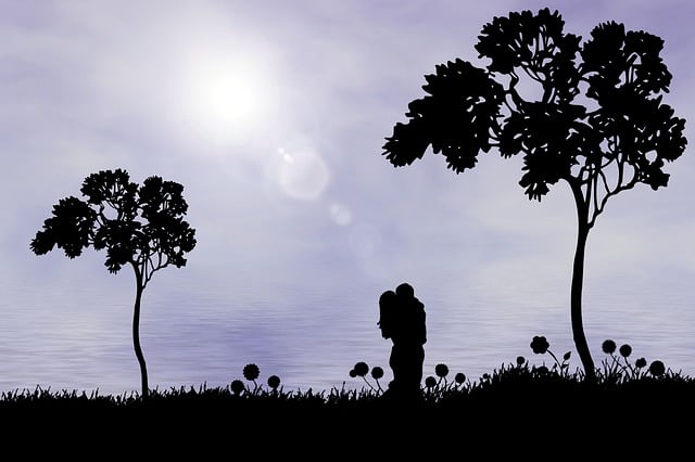 Free love romantic romance illustration