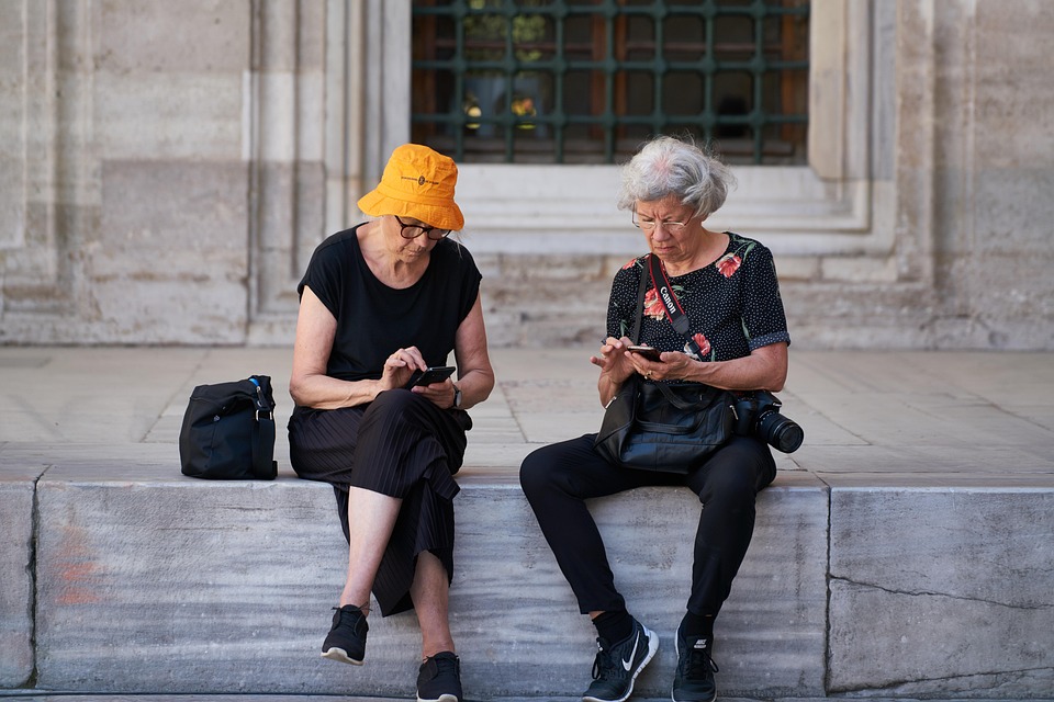 Viejo, Mujer, Turismo, Viajes, Relajarse, Cultura