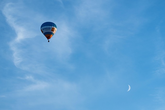 Ballon, Himmel, Heißluftballon, Mond